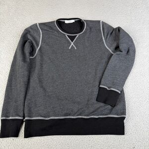ACE RIVINGTON Sweatshirt Men Small Heather Gray Fleece Crewneck Pullover Sweater